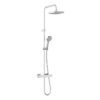 VitrA Aqua Core Square Mixer Shower w/200mm Showerhead & Handshower - Chrome