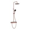 VitrA Aqua Core Round Shower System w/250mm Showerhead & Handshower - Brushed Bronze