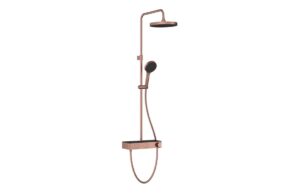VitrA Aqua Core Round Mixer Shower w/200mm Showerhead Handshower & Bath Filler - Chrome