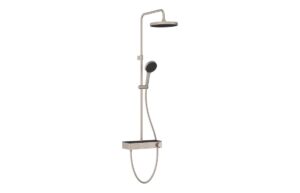 VitrA Aqua Core Round Shower System w/250mm Showerhead & Handshower - Matt Black