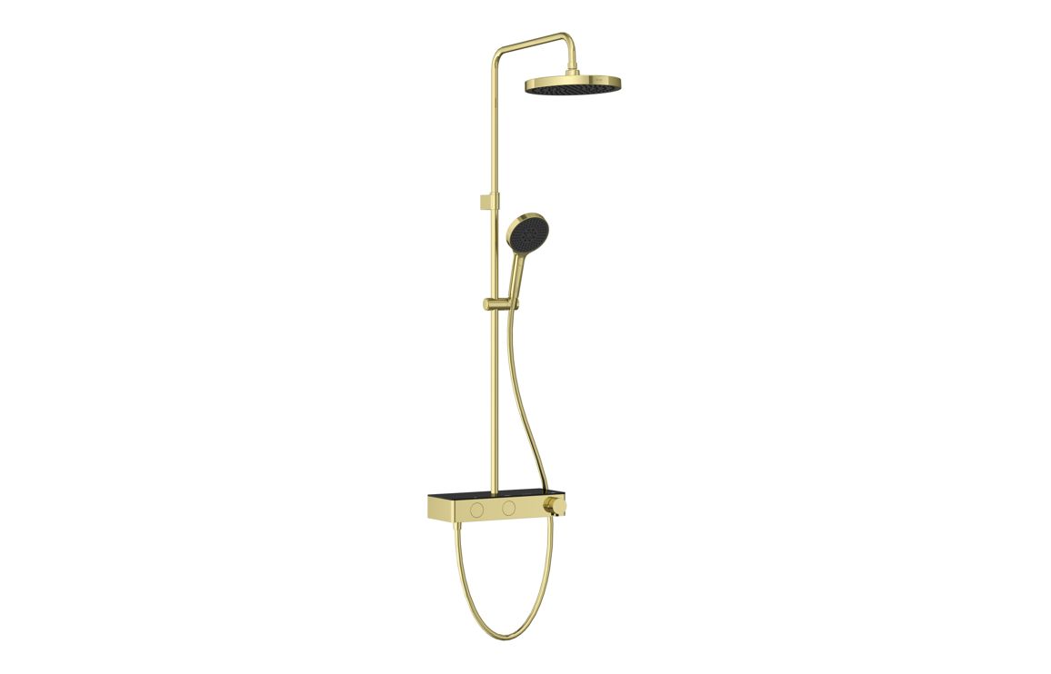 VitrA Aqua Core Round Shower System w/250mm Showerhead & Handshower - Soft Copper