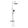 VitrA Aqua Core Round Mixer Shower w/250mm Showerhead & Handshower - Brushed Nickel