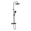 VitrA Aqua Core Round Mixer Shower w/250mm Showerhead & Handshower - Matt Black