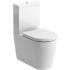 Trent Rimless Close Coupled Fully Shrouded Comfort Height WC & Soft Close Seat