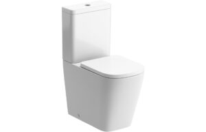 London Close Coupled WC & Soft Close Seat w/Chrome Finishes