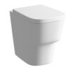 London Soft Close Toilet Seat - Satin White Wood Effect